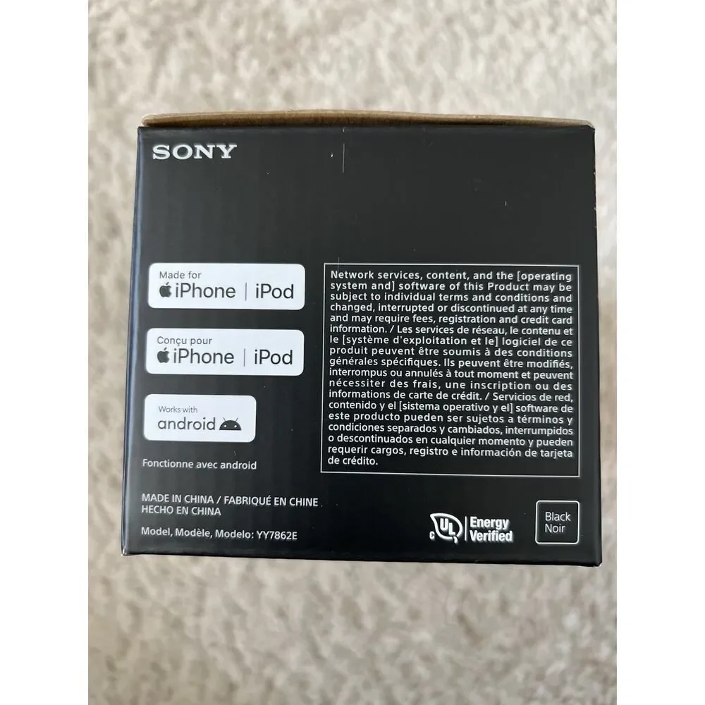 Sony ULT Field 1 Wireless Portable Bluetooth Speaker Black -New
